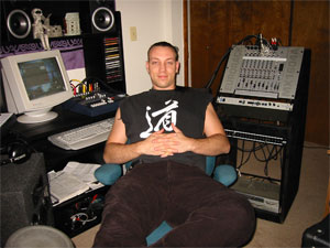 Matt Pike in studio